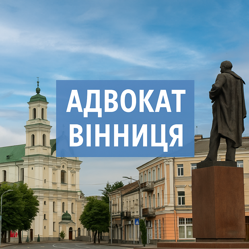 Адвокат у Вінниці – професійна юридична допомога у цивільних, кримінальних та господарських справах.